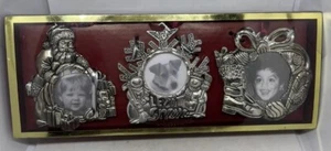 Gorham Silverplated Christmas Ornament Frames Set of 3. - Picture 1 of 6