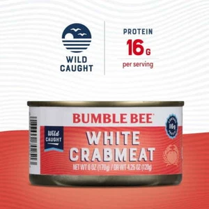 Bumble Bee Premium Select Wild Fancy White Crabmeat, 6oz can - Picture 1 of 6