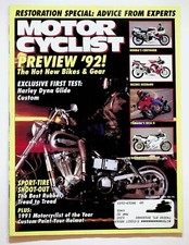 1991 December Motorcyclist Motorcycle Magazine Harley-Davidson FXDC Dyna Glide