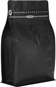 Premium Schwarz Kaffeebeutel mit Ventil, 50er Pack, 12 Unzen Hochwertige Aufbewahrung - Bild 1 von 6