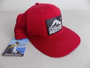 NEW Discrete CIRQUE Series Solid Red SnapBack Hat NWT Adjustable - Picture 1 of 3