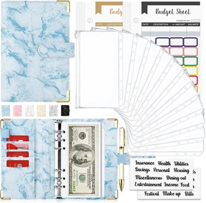 Budget Binder, Cash Envelopes for Budgeting, Money Organizer for Cash, - Picture 1 of 7