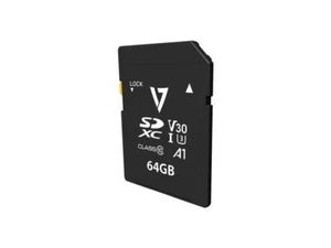 V7 VPSD64GV30U3 64 GB Class 10/UHS-III (U3) SDXC - 95 MB/s Read - 30 MB/s Write - Picture 1 of 2