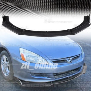 Carbon Fiber Style Front Splitter Lip Spoiler For Honda Accord 2005-2007 - Picture 1 of 5
