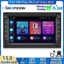 2 + 32GB Android 13 Carplay Radio samochodowe GPS do VW Polo 9N Golf Jetta MK4 Passat B5