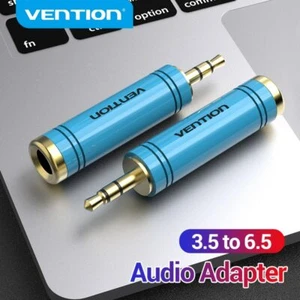 3.5 mm Jack to 6.35 mm Microphone Audio Plug Amplifier Speaker Electric Guitar - Bild 1 von 14