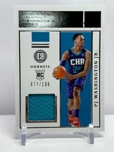2019 Panini Encased Rookie Label Materials #'d /199 PJ Washington Jr Hornets - Picture 1 of 2