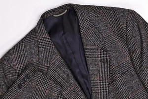 Giacca blazer vintage Christian Dior 48R multiplaid lana tweed USA - Foto 1 di 13