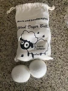 6 Wool Dryer Balls XL Organic New Zealand Wool Natural Laundry Fabric Softener - Picture 1 of 2