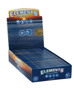 5 Boxen (125 Heftchen) Elements 1 1/4 Medium Size Papers, Ultra Dünn - Picture 1 of 5