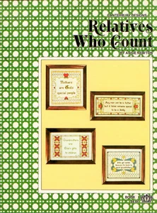 Relatives Who Count Cross Stitch Pattern - Angie Newton - Canterbury Designs - Picture 1 of 2