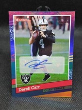 2021 Donruss Retro 1991 Autograph #ed /15 - Derek Carr #91-30 New Orleans Saints