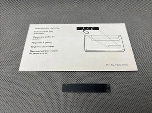 Placa de identificación para grabado HP-95LX, 48S, 48SX, 48G, 48GX, 95LX, 100LX, 200LX - Imagen 1 de 1