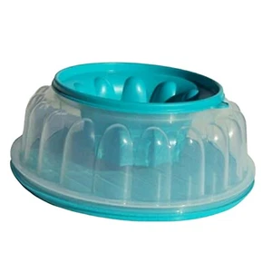 Tupperware Gelierform Jelring Eisform Aqua Blau 6 Tassen / 1,5 L Neu - Bild 1 von 1