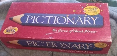Pictionary Board Game 15th Anniversary Edition 1985-2000 with Challenge Die - Image 1 of 4
