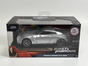 Fast and Furious Brians Nissan GT-R R35 Silver 1:32 Scale Jada 97383 - Picture 1 of 7