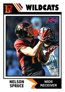 ACEO NELSON SPRUCE LOS ANGELES WILDCATS CUSTOM HAND MADE CARD XFL - Picture 1 of 2