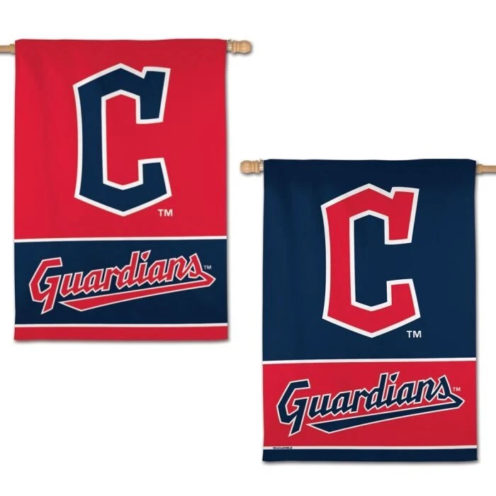 CLEVELAND GUARDIANS 28"X40" 2 SIDED FLAG MLB LICENSED HIGH QUALITY - Image 1 of 1