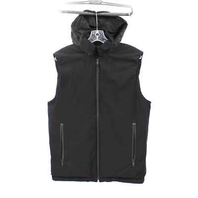 Theory Roy Active Down Fill Black Tuck Away Hood Puffer Vest M Insulated Jacket - Image 1 of 4