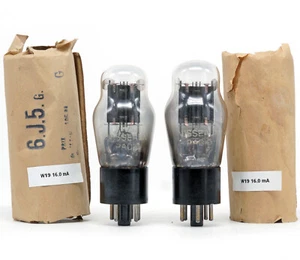 MATCHED PAIR 6J5G VISSEAUX NOS Tube Valvola Lampe Valve 진공관 真空管 电子管 Valvula - Picture 1 of 3