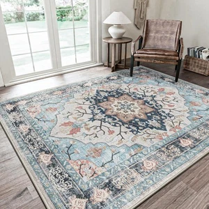 6x9 Area Rug, Washable Rug 6x9 for Bedroom Non Slip Living Room Rugs Washable... - Picture 1 of 7