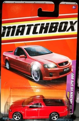 RARE MATCHBOX RED  1/64 DIECAST CAR 2008 HOLDEN VE UTE SSV  FAST SHIPPING MOSC - Image 1 of 4