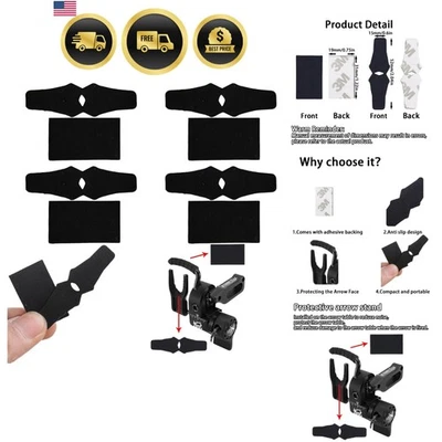 Archery Arrow Rest Stickers Anti Slip Felt Tape 4 Sets for Compound Bow - Image 1 of 4