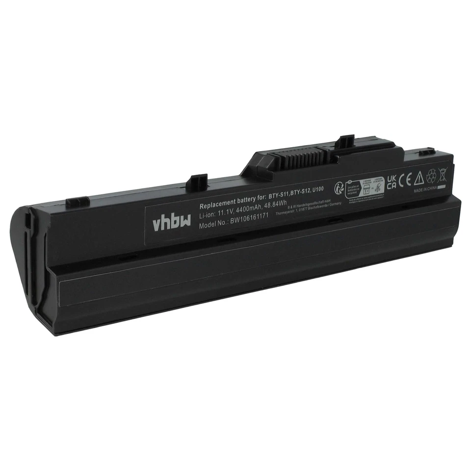Akku für MSI Wind U100 U120 MS-N1 U90 U100X U115 U120H U90X 4400mAh 11,1V - Bild 1 von 4
