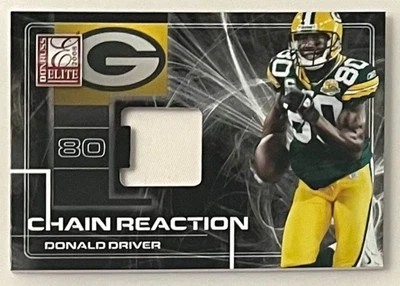 Camiseta Donruss Elite Chain Reaction 2008 Prime #CR-25 Donald Driver /50 - Imagem 1 de 2