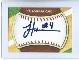 Jacob Hannemann Autographed Baseball Signature Card-Cubs/Mariners - Picture 1 of 2
