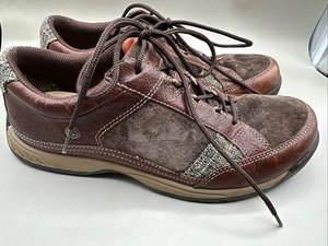 Taos Joyce Patchwork Schnürschuhe Oxford Veloursleder Damenschuhe Größe 9 Braun - Bild 1 von 16