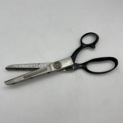Robustas tijeras vintage Pinking Shears Corp New York Zig Zag corte de costura   Foto 1 de 4