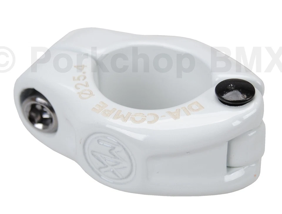 Dia-Compe MX hinged old school BMX seat clamp - 25.4mm (1") WHITE - Image 1 of 1