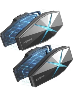 ASMAX F1 X2 Pack Motorcycle Bluetooth Headset, Motorbike Intercom for 10 Riders - Picture 1 of 8