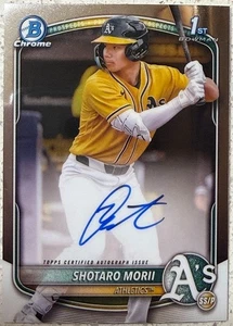 Bowman Chrome Shotaro Morii 1st Bowman 2025 automático - Imagen 1 de 1
