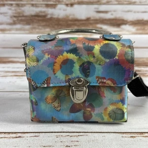 Mini Box Borsetta Farfalla Olografica Vintage anni 90 | Rara Y2K Coquette Bag USA - Foto 1 di 7