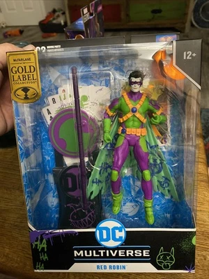 McFarlane Toys 2023 DC Multiverse Gold Label Red Robin Jokerized - Imagem 1 de 3