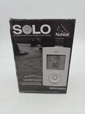 Nuheat Solo White Programmable Dual Voltage Floor Heating Thermostat - Image 1 of 3