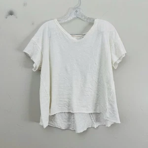 Blusa Pilcro blanca tejida manga corta para mujer talla M - Imagen 1 de 7