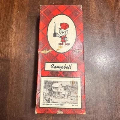 Vintage HO-Scale Campbell No. 412 DeWitts Depository Model Kit - Image 1 of 2