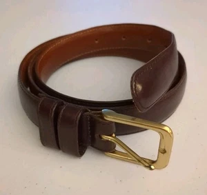 Coach Gürtel Burgund Leder 7/8" breit 5700 Made in USA 36" MESSING Schnalle  - Bild 1 von 11