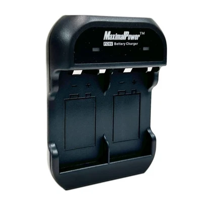 MaximalPower 9-Volt Dual Battery Charger for 9V Li-ion Batteries - Image 1 of 4