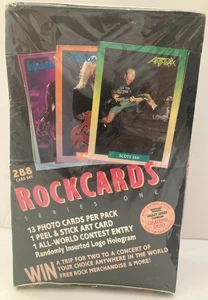 Rock Cards 1991 Music Trading Cards - Factory Sealed Box 288 Karten Neu Ungeöffnet - Bild 1 von 9