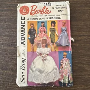 RARE!!! Vintage 1962 Barbie Mattel Teen Age Fashion Doll Patterns - Picture 1 of 5