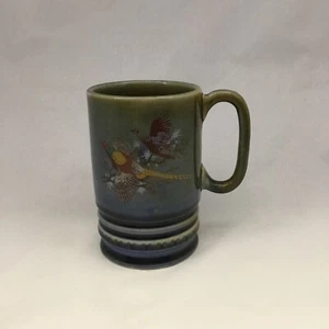 VTG Wade Irish Porcelain Musical Mug/Stein Pheasants Flying 5” - Picture 1 of 11