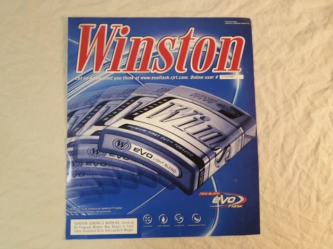 Winston *Poster* eVo Flask NASCAR Sprint Cup Stock Car Racing Evolution 2002 Cover