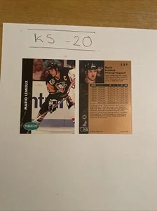MARIO LEMIUEX 1991-92 PARKHURST #137 PITTSBURGH PENGUINS HOF X 2 Cards - Picture 1 of 2