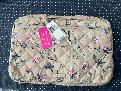 Vera Bradley 笔记本电脑收纳性能斜纹草花 15 英寸全新带标签 — 第 1/4 张图片