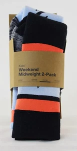 Burton Kid's Weekend Midweight 2-Pack Socks Youth M/L, Ballad Blue New - Picture 1 of 3