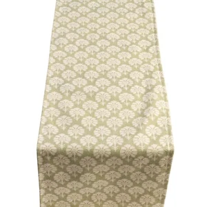 Wildlower Table Runner in Soft Sage Green. Available in Two Sizes - Picture 1 of 3